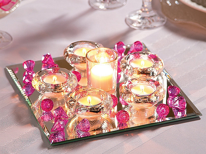 mirror wedding centerpiece ideas