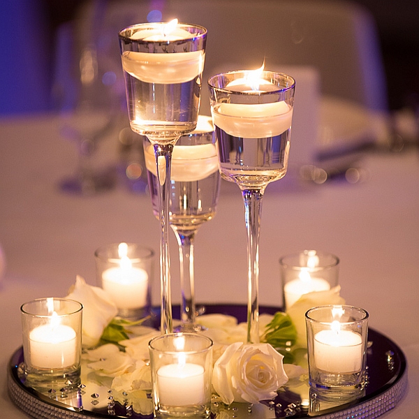 table centerpiece candle holders