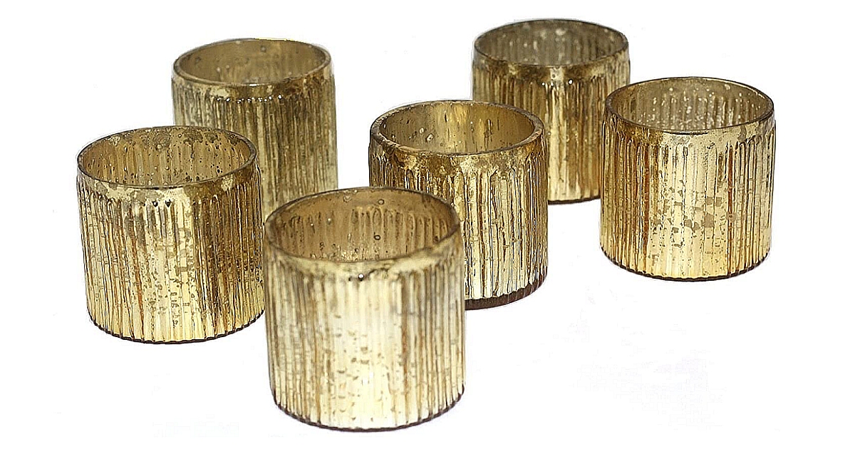 Ribbed Glass Votives