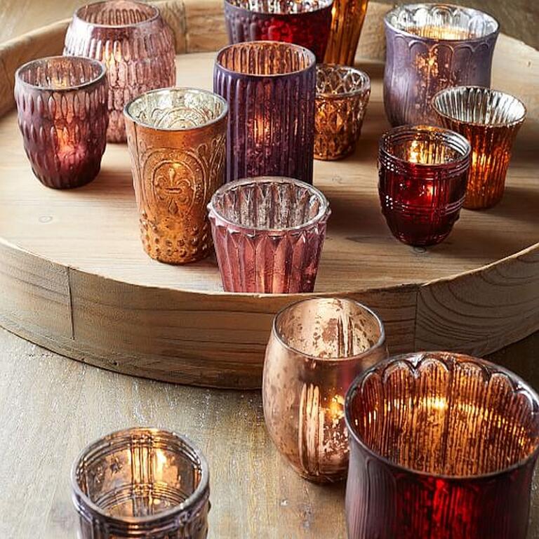 Create A Stunning Display With Mercury Glass Votive Candle Holders