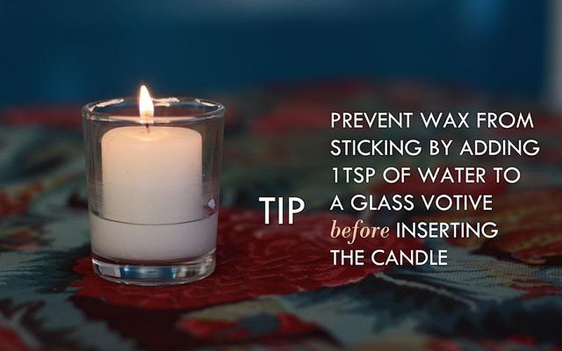 tip voor het reinigen van kaarsen