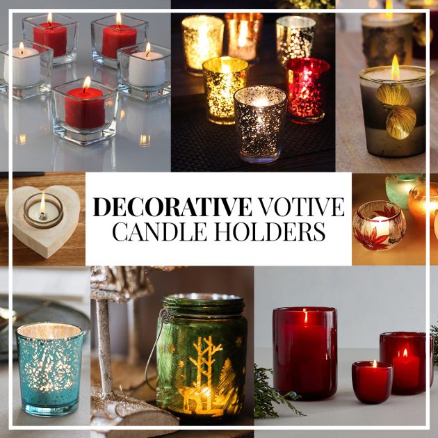 Decorative votive candle holders