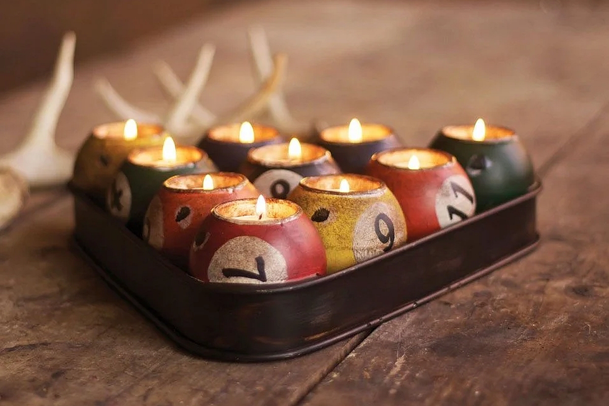 diy billiard candles