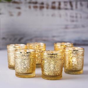 mercury glass votive candle holders