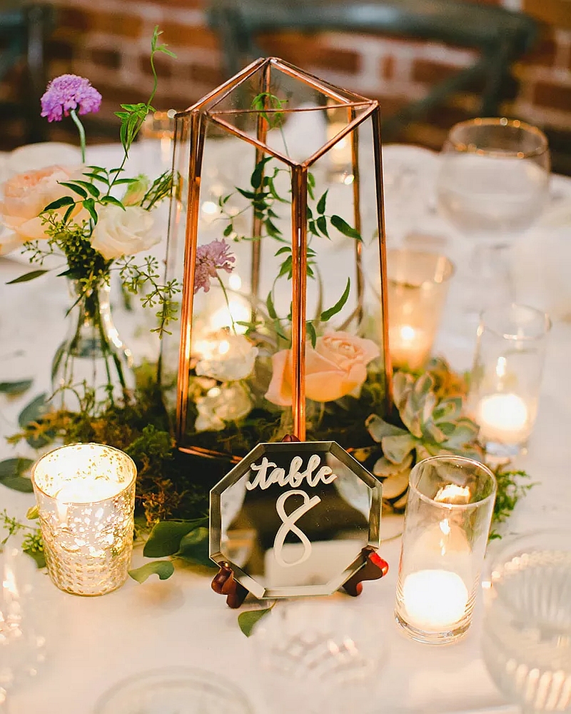 lantern centerpiece outdoor