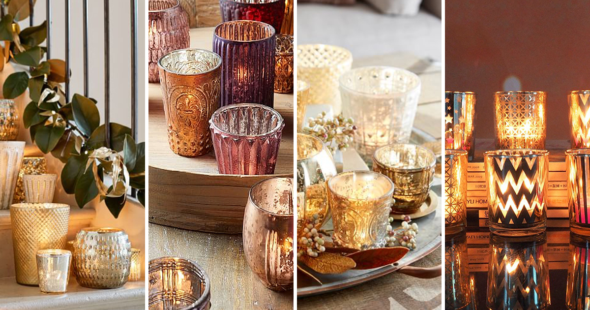 Create a Stunning Display with Mercury Glass Votive Candle Holders