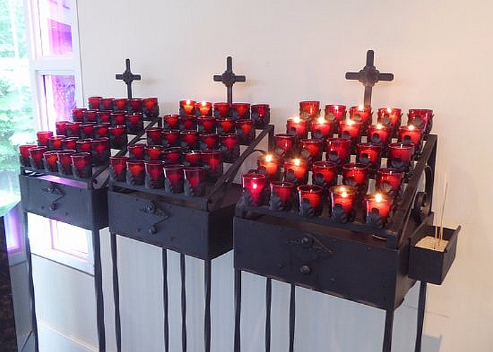 religious votive candles