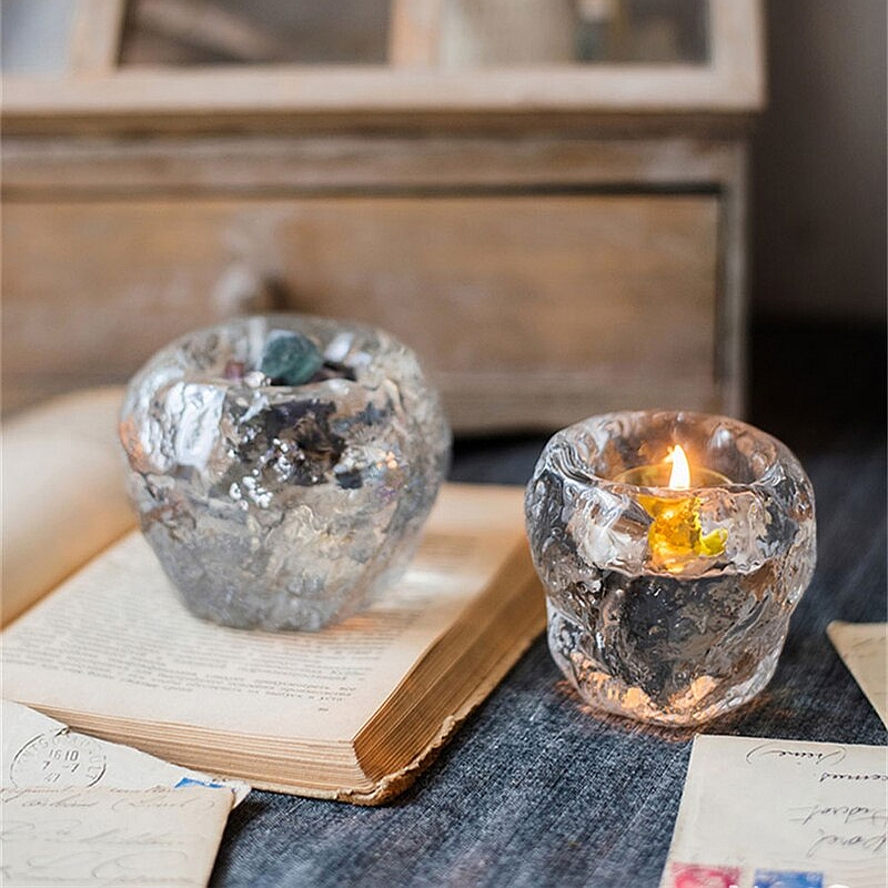 snowball votive candleholders