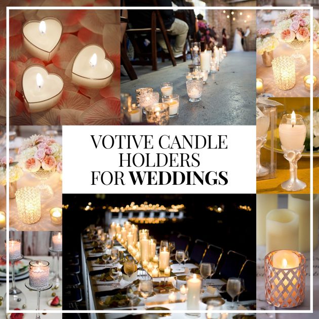 Votive candle holders for weddings