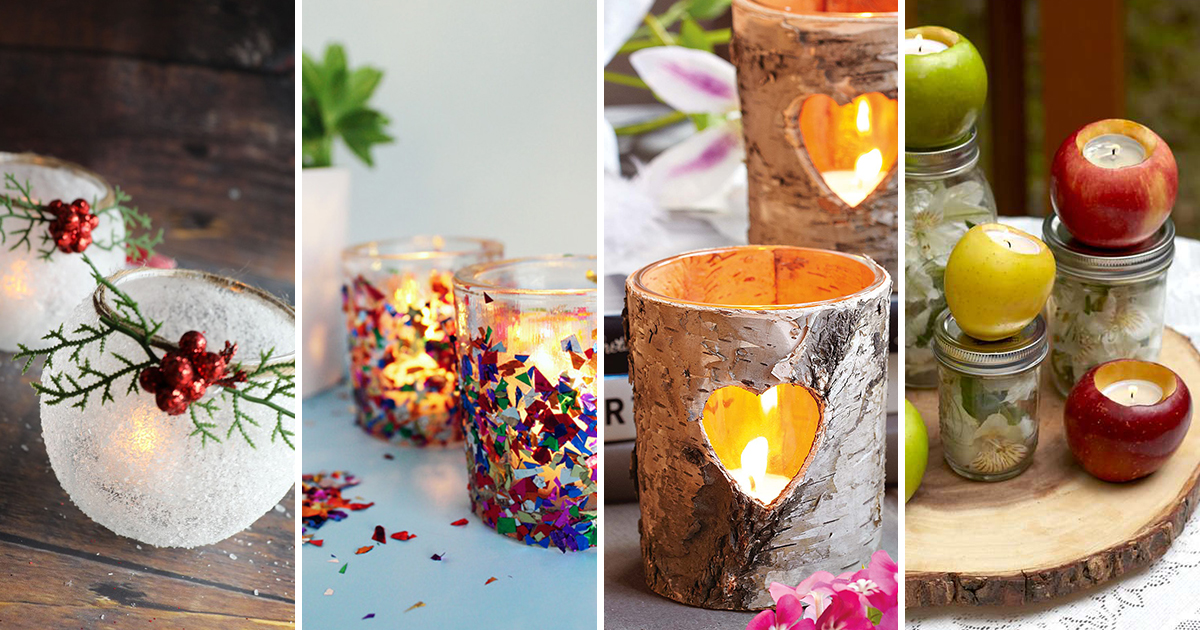 diy candle holders
