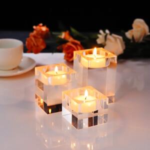 sophisticated crystal votive cancle holder