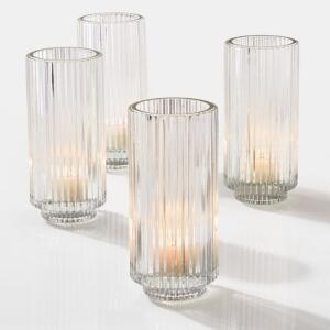 tall glass votives