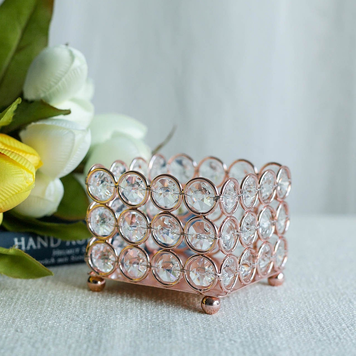 votive tealight crystal candle holder