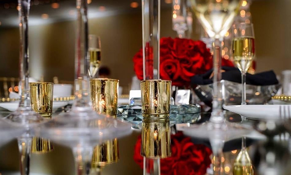 gold votive candle holders