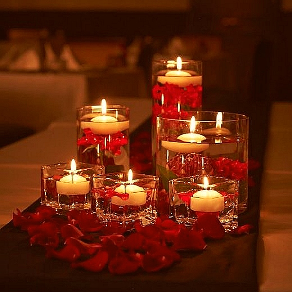 candles valentines day decor