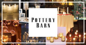 pottery barn candle holders