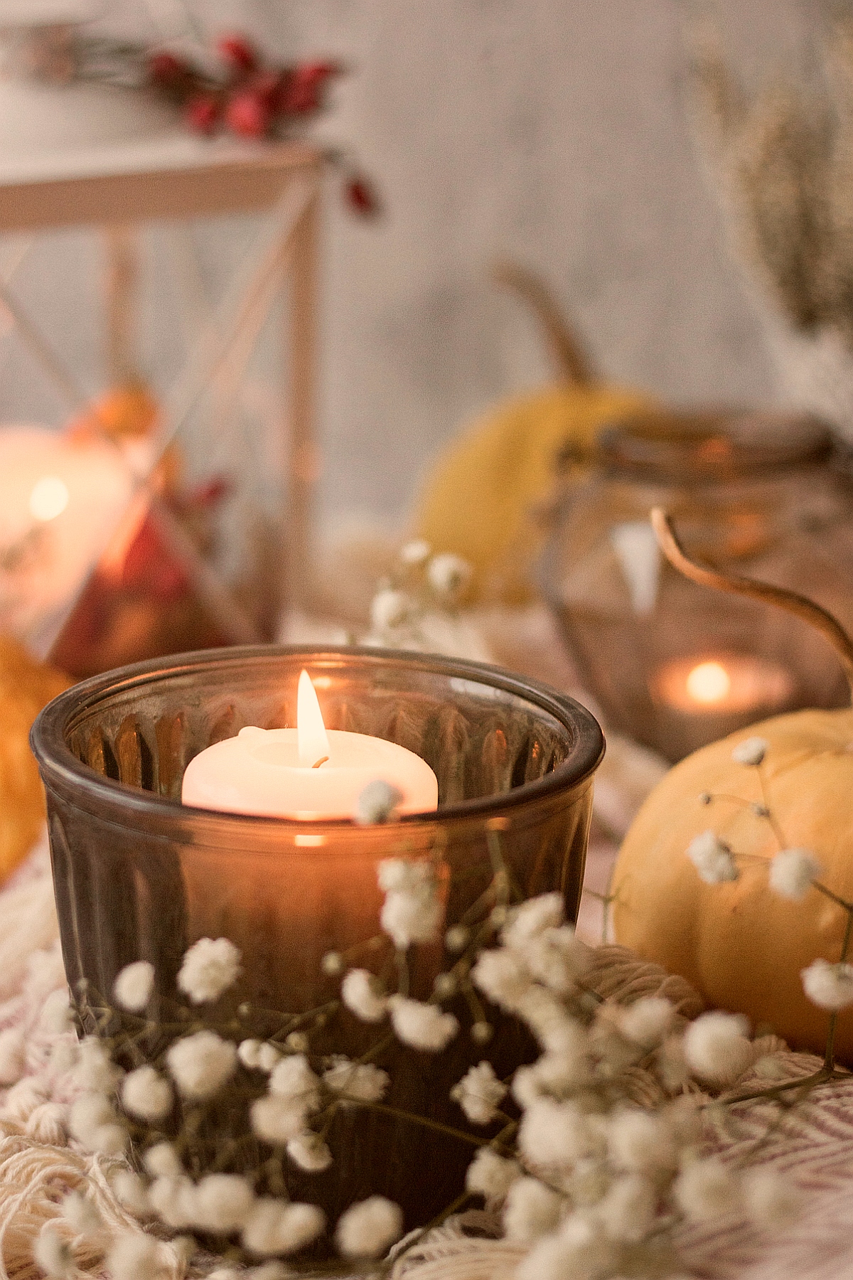 ribbed glass votive holders