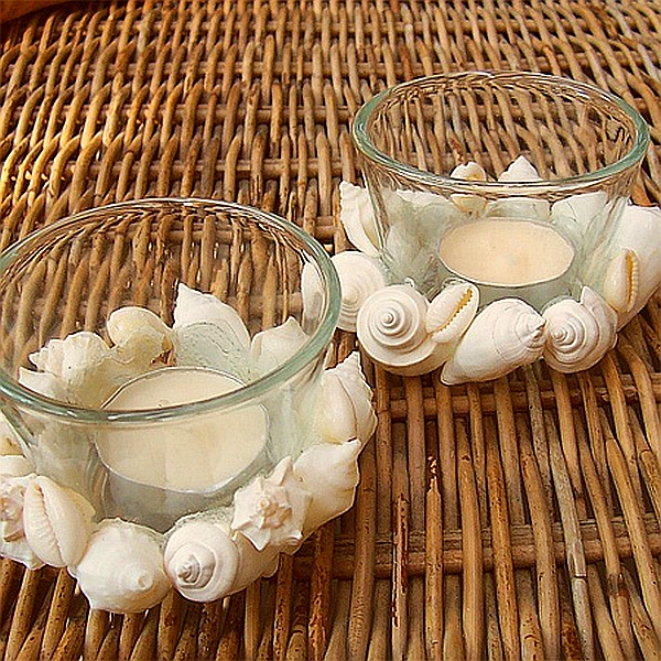 seashell votives