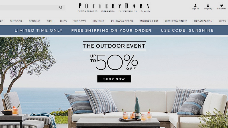 web Pottery Barn