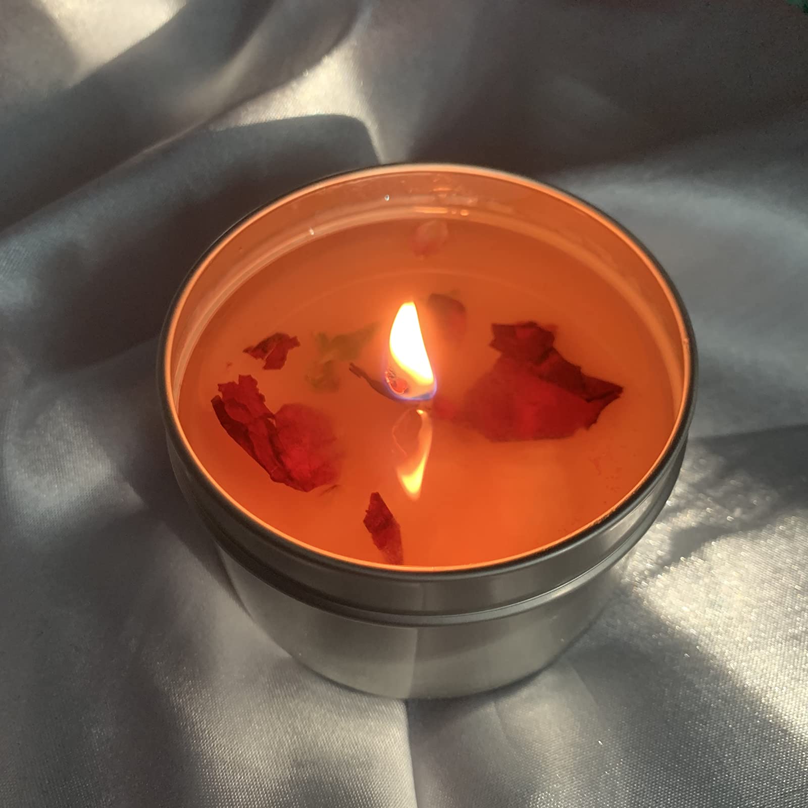 essential oil roses candle