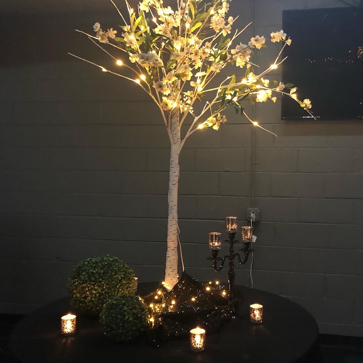 fall tree centerpiece