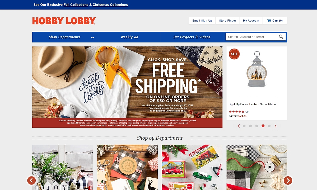 hobby lobby website