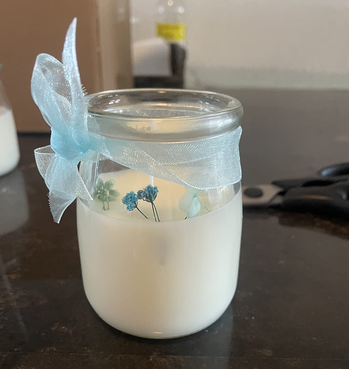 lace jar candle