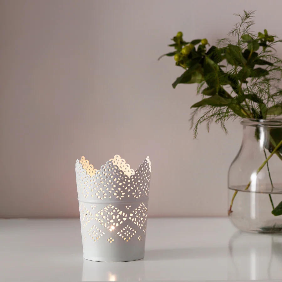 skurar candle holder white