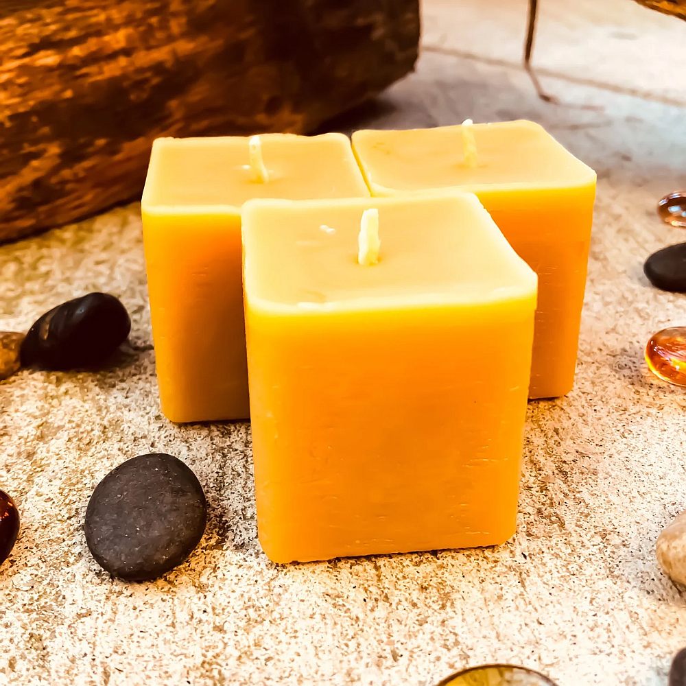 square candles votive