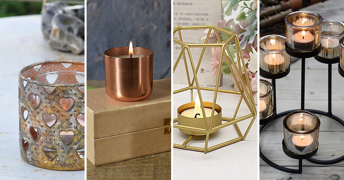 best metal votive candle holders