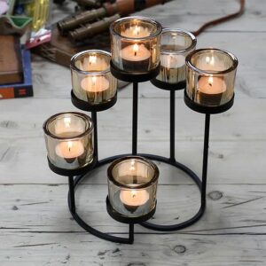 centerpiece metal candelabra