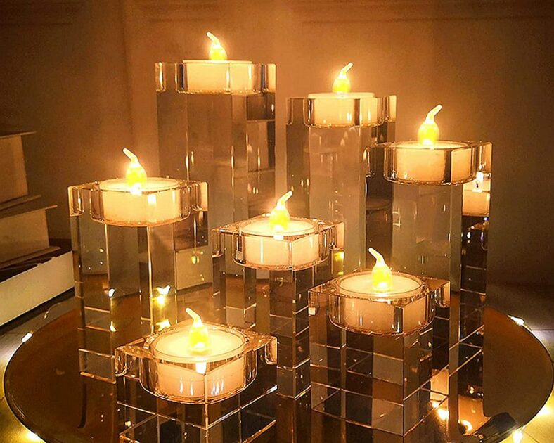 led candles centerpice