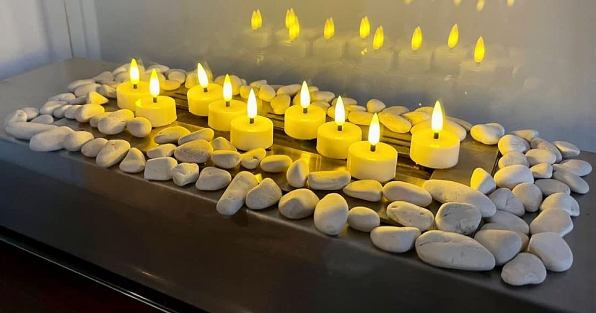 led votives decoration stones