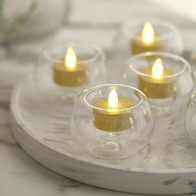 Glass Tea Light Candle Holders