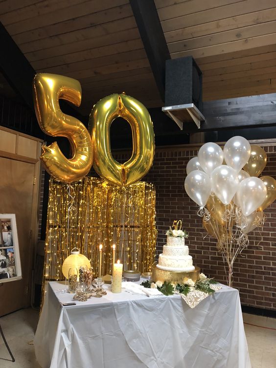 50th bday decor indoor