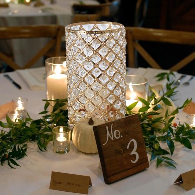 crystal beaded votive candle holders