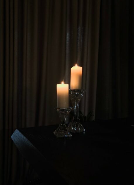 pillar candle holders glass