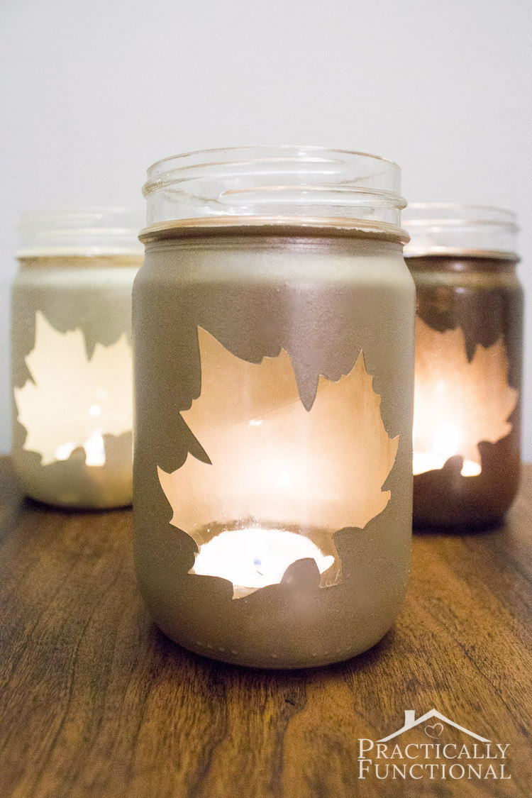 DIY Silhouette Candle Jars