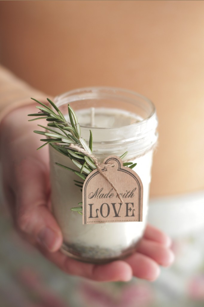 rosemary lavender candle
