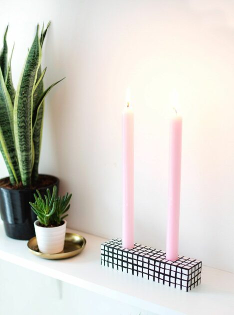 Patterned DIY Candle Holder