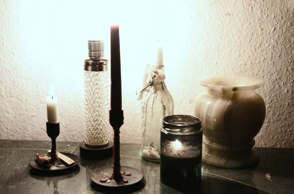 vintage taper candleholder
