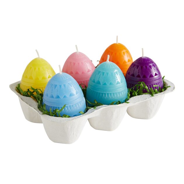 colored egg candles