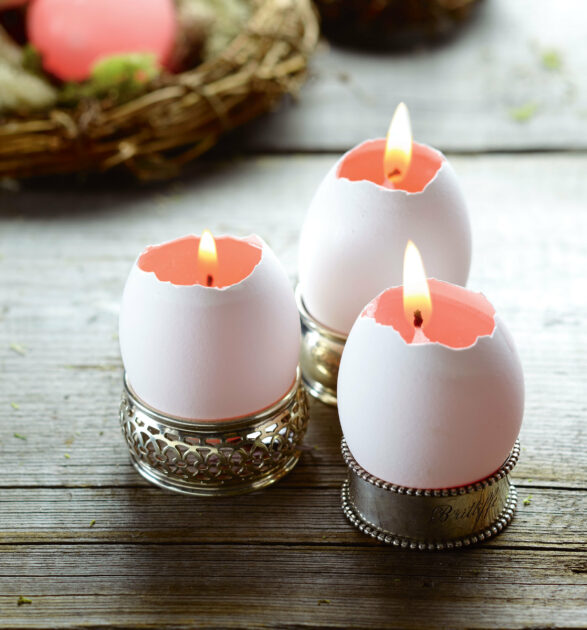 egg shell candles