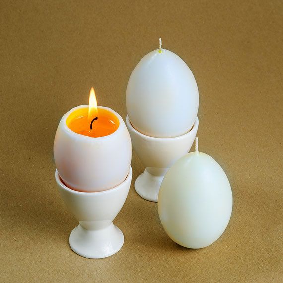 white egg candles