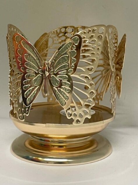 butterfly 3 wick candle holder