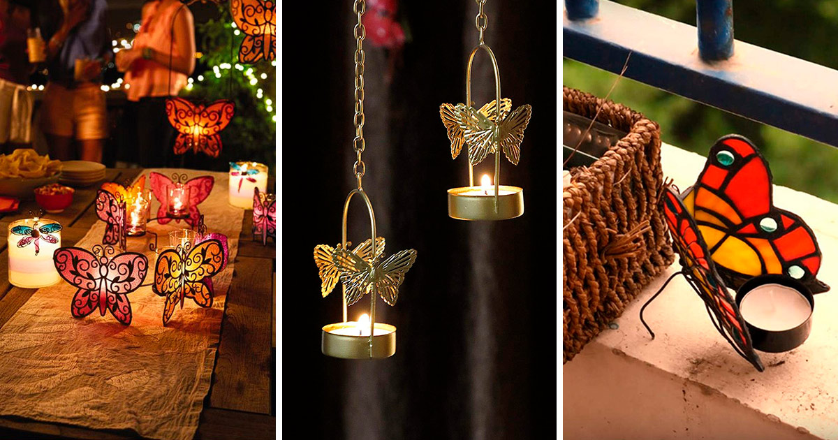 enchant your space with whimsical butterfly candle holders