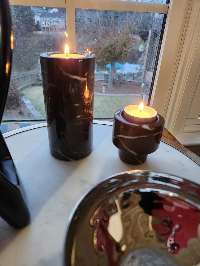 marble candle holders cylinder votive candle holder