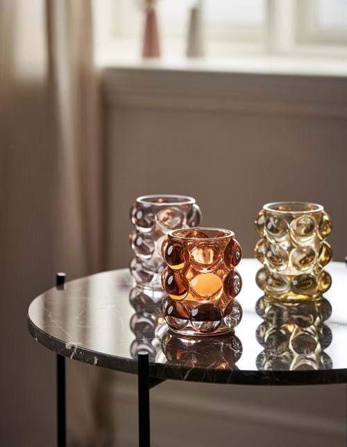 zodax candle holders bubble glass