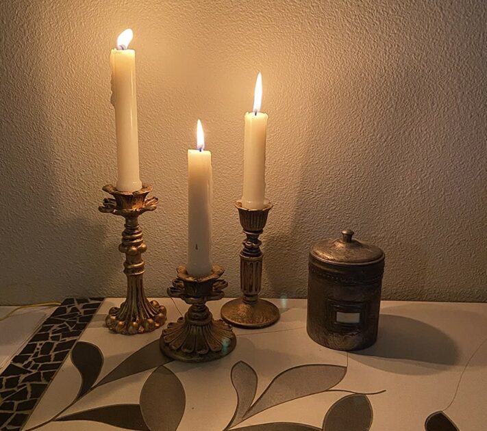 brass candle holders vintage and classic design