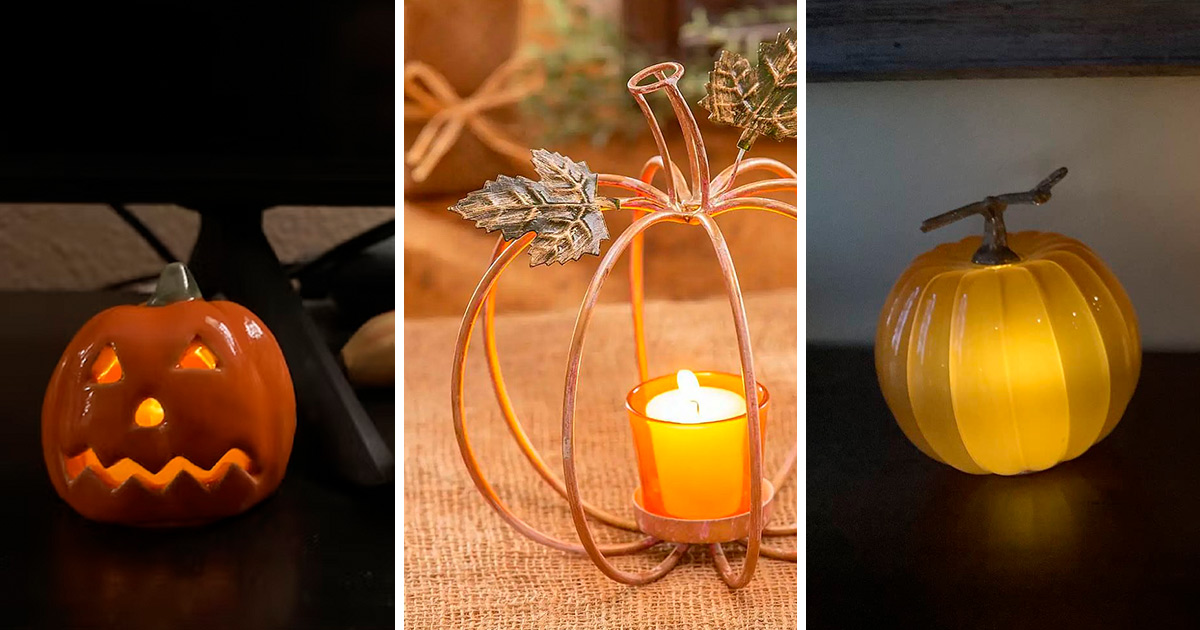 Spice Up Your Home with Pumpkin Candle Holders